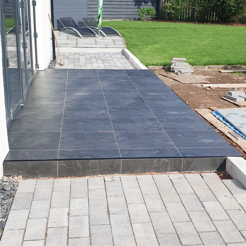 example of outdoor tiling